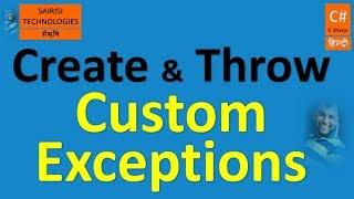 PART 65 C# User Defined OR Custom Exceptions, Understand with Best Example
