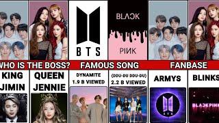 BTS VS BLACKPINK Comparison - ARMYS VS BLINKS - Shocking Facts - FAQ