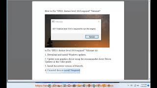 Fix DX11 feature level 10.0 required error in Valorant on Windows 11/10