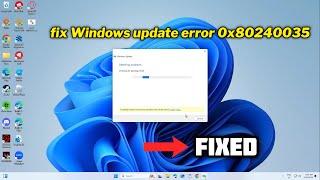 (FIXED) Windows update error 0x80240035