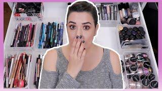 DECLUTTERING PIGMENTOS Y EYELINERS | LIMPIANDO MI COLECCIÓN DE MAQUILLAJE