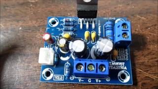 LM1875 IC audio amplifier board kit test and review