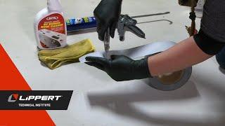 RV Roof Adhesive Patch Repair with Alphabond RV Roof Seal Repair Tape V1