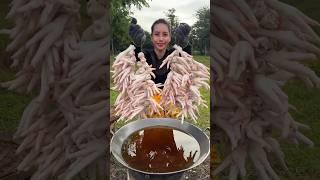 Chicken feet crispy cook recipe #shortvideo #shorts #cooking #food #recipe