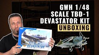 Great Wall Hobby | DEVASTATOR OR DEVASTATED? 1/48 TBD-1 Devastator Unboxing | #askHearns