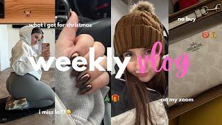 weekly vlog: what I got for christmas, I miss la, NO BUY 2025 RULES & more