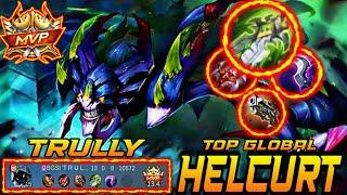 GAMEPLAY TOP GLOBAL HELCURTHYPER HELCURTBUILD HELCURT 2021NON STOP HUNTING By TRULLY | MLBB