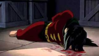 Robin's death from "Batman: Under the Red Hood"