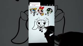 A NEW POWERPUFF GIRL?? which color did you like? #powerpuffgirls #cute #drawing #blossom #buttercup