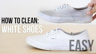 HOW TO CLEAN & WHITEN YOUR SHOES - EASY FASHION HACK