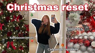 CHRISTMAS / WINTER RESET ️ cadeautjes shoppen en inpakken  kerstboom en nagels zetten 