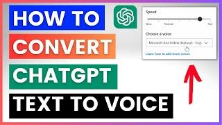 How To Convert ChatGPT Text To Voice Without Extension?