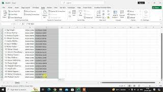 How To Add Country Code Before The Mobile Number In Excel Sheet