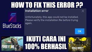 How To Fix Unfortunately This App Could not be installed - Bluestacks Apk Installation Error