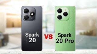 Tecno Spark 20 vs Tecno Spark 20 Pro