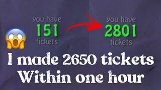Ticket making trick for bombsquad | I made 2650 ticket within one hour | BOMB squad life