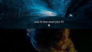 Shutdown PC by sliding | enable slide to shutdown in windows