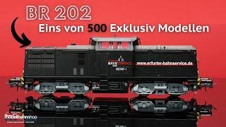 Nur 500 Stück: Das Exklusivmodell mit Zertifikat! | Diesellok | BR 202 | EBS | Epoche VI | Spur H0