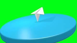 Telegram animated 3D green screen no copyright