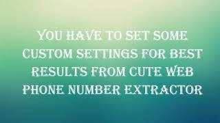 cute web phone number extractor