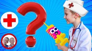 Doctor Set Toys| Elmo's Doctor Visit ! Mike and Jake Pretend Play/Doctor Kit  डॉक्टर सेट العاب دكتور