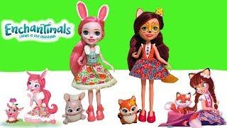 NEW ENCHANTIMALS Dolls Felicity Fox & Bree Bunny Unboxing & Review + Animal Friends