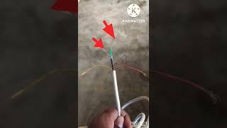 #CCTV Camera wire connection