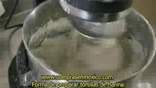 Preparacion de tortillas de harina