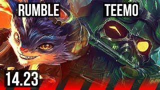 RUMBLE vs TEEMO (TOP) | 1700+ games | KR Diamond | 14.23