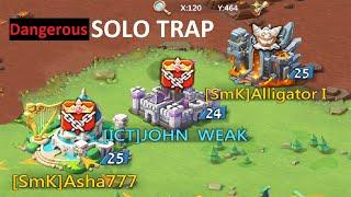 Castle 24 Solo Trap vs Heavy Hits / T5 Troops - Lords Mobile