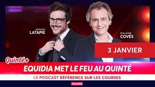 PRONOSTICS EQUIDIA MET LE FEU AU QUINTÉ DU 3 JANVIER À VINCENNES