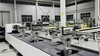 3kw 6036T2W Tube laser cutting machine following up function with semi-automatic loading machine