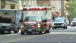 Birmingham police escort ambulance, injured officer to UAB Hospital