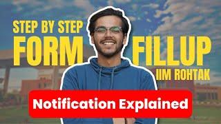 IPMAT IIM Rohtak 2024 Notification & Form Fillup  Exam Date: 18 May, 2024