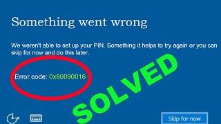 Easy Fix Something Went Wrong Problem | Error Code 0x80090016 | Windows 7/8/10 | SP SKYWARDS