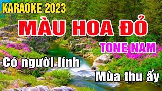 Màu Hoa Đỏ Karaoke Tone Nam Nhạc Sống gia huy karaoke