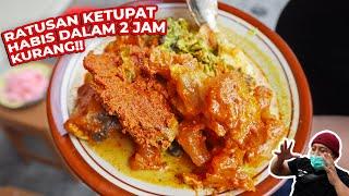 RATUSAN PORSI LUDES DLM 2 JAM!! INI BARU REAL KETUPAT SAYUR PADANG!!