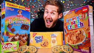 Eating ALL NEW 2021 Junk Foods! (Cereal, Cookies & More)