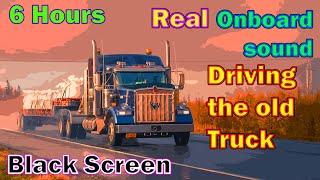 6 Hours Diesel Engine Sound | Truck Driving | Onboard Sound | Cabride | White noise | Sleep | ASMR