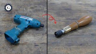 Broken Impact Driver to Beautiful Screwdriver Handle