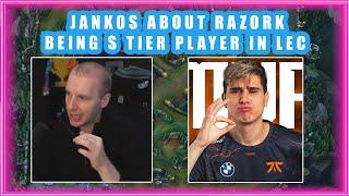 Jankos About FNC RAZORK Being S TIER Player in LEC 