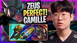 ZEUS PERFECT GAME WITH CAMILLE! - T1 Zeus Plays Camille TOP vs Ornn! | Season 2023