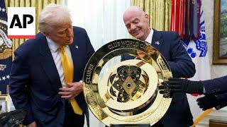 Trump creates task force ahead of 2026 World Cup and unveils 2025 Club World Cup trophy