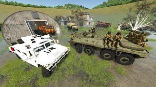 Finding Secret Army Base with Tanks and Missiles | Farming Simulator 25