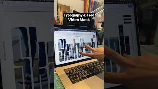 Add a typography based video mask to your arsenal  #webdesigntips #webdesigntutorial #wix #shorts