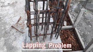 Lapping Problem in Column Construction | For 5 Storey Building |