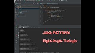 Java Pattern -  Right-angled Triangle