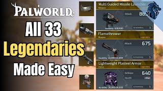 How to Unlock Every Legendary Weapon & Armor in Palworld!