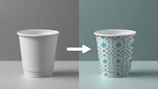 how to create paper cup mockup | photopea tutorial