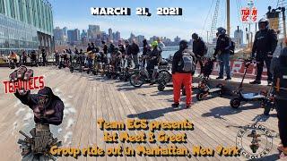 TEAM ECS 1st GROUP RIDE OF 2021 IN NYC WITH OVER 50 PEVS!